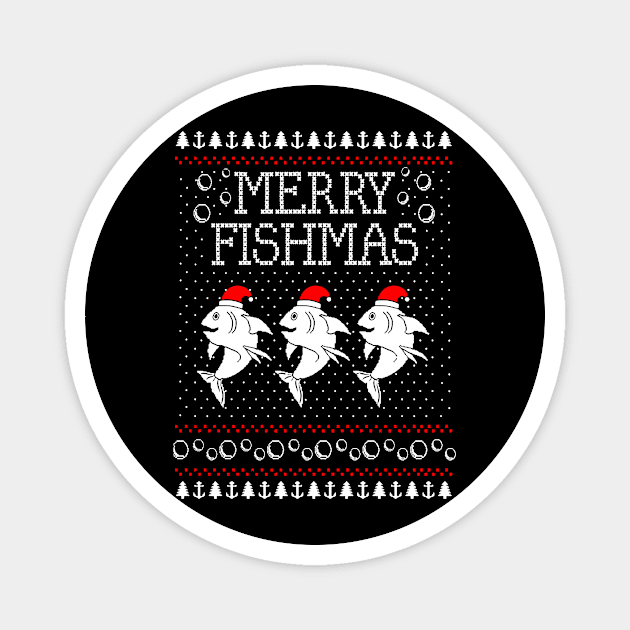 merry fishmas Magnet by crackdesign